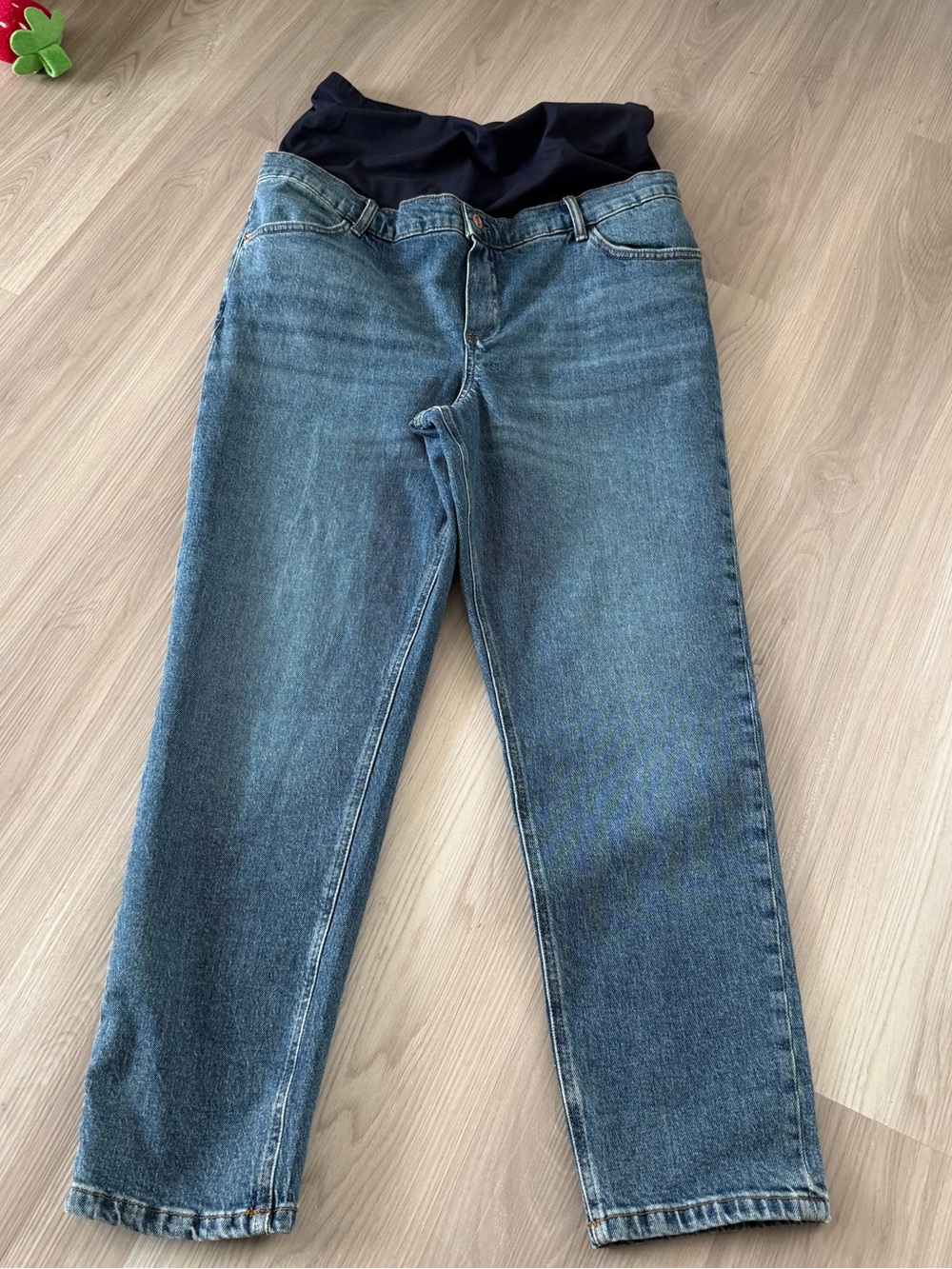 ASOS Blue Maternity Jeans with Stretch Panel